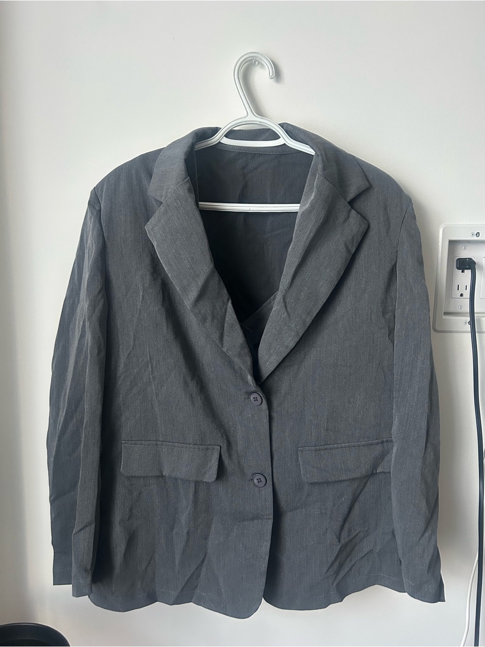 Classic Women's Gray Blazer Jacket